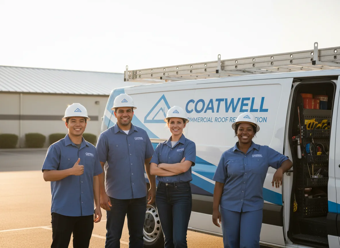 Commercial roof coating company in Cinebar, WA